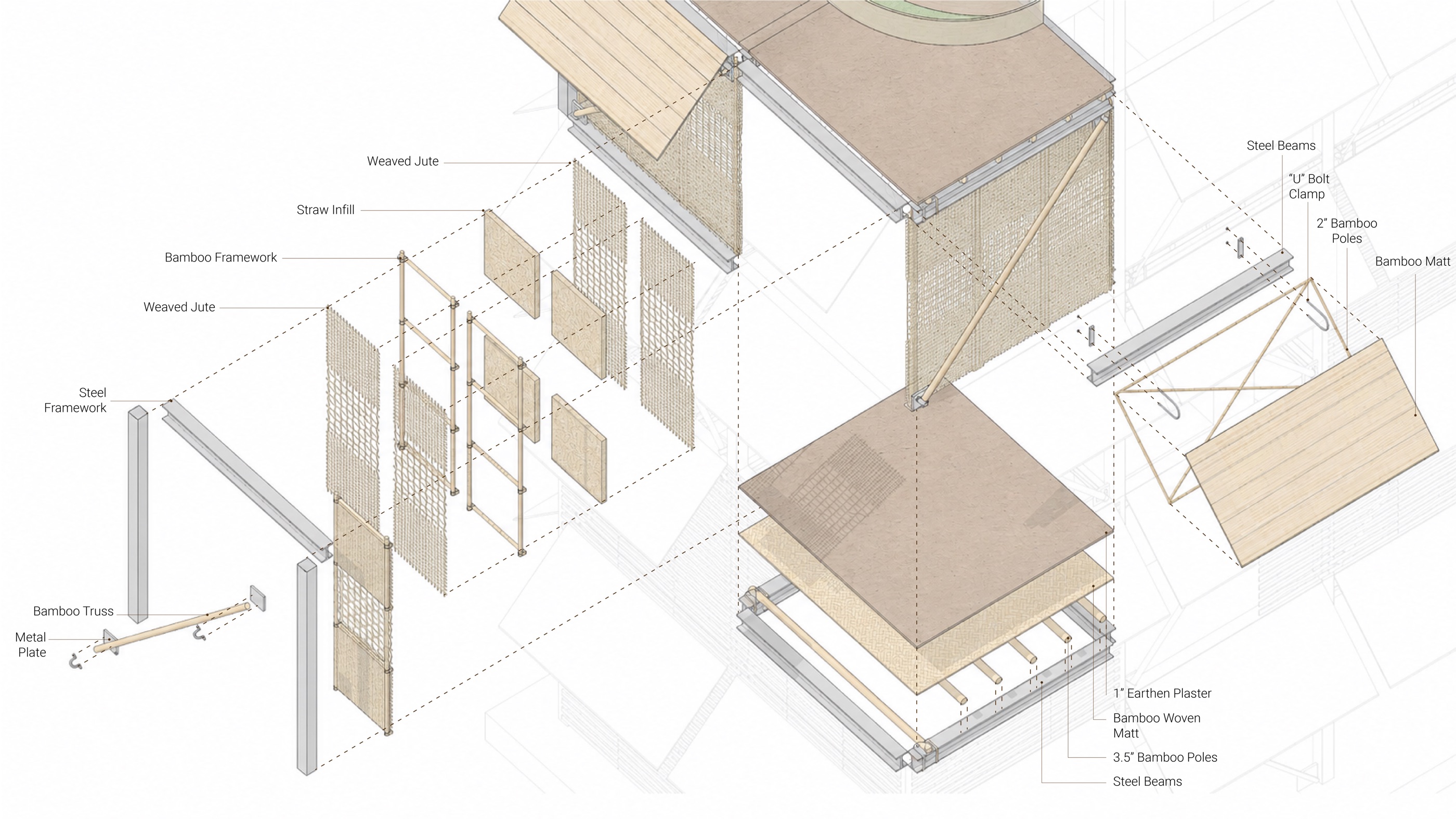 Panelized facade assembly drawing